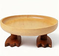 Wood Key Bowl for Entryway Table, Key Tray, Jewelry Tray, Valet Tray with 2 Cute Duck Feet, for Rings, Coins, Bracelets Watches