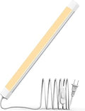 ASOKO 16 Inch Under Cabinet Lights,Plug and Play Under Counter Lighting,2700K Warm White with 700LM Bright,ETL Light Bar with ON/Off Switch for Kitchen,Under Desk,Workbench