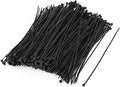 uxcell Nylon Strip Zip Wire Cable Tie Fastener Off 2mmx150mm 500pcs