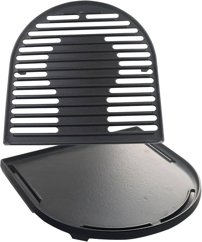 Cast Iron Cooking Griddle and Grill Grates Replacement Parts for Coleman Roadtrip Swaptop Grills LX LXE LXX, 2 Pack Grill Grids Grates Parts