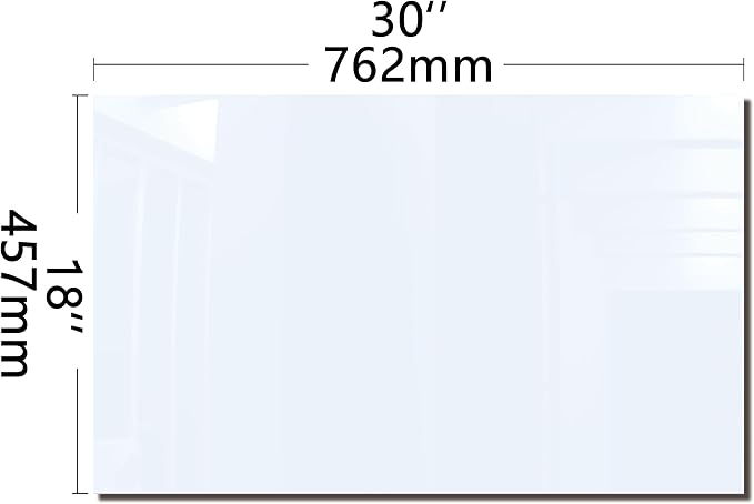 DAIFURONGE Tempered Glass Backsplash for Kitchen, Black and White Art Stove Backsplash Protector - Easy to Clean Wall Decor (White, 30"x18"(76.2x45.72cm))