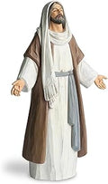 Jesus Christ Statue with Open Arms, Hand Painted Saint Statue Religious Modern Home Decor, Christian Jesus Figurines Religious Gift 9.5in