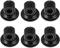 BTSKY ® 6 Pack Black Plating Pen Holder Clips- Self Adhesive Pen Pencil Holder Pen Clip Holder with Adjustable Spring Loop Fit any Size Pens Markers Use in Home Office Whiteboard Kitch Car