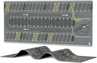 XXL 1/64 Scale Parking Lot Mouse Pad 90x40cm Non-Slip Rollable Desk Mat | Large Diorama Playmat for Hot Wheels, Matchbox, Mini GT, Tarmac, Inno64 and Diecast Car Collectors, Kids and Gamers