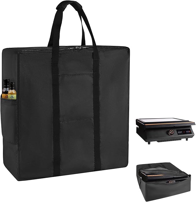 Tabletop Griddle Carry Bag, Portable Carry Bag for Blackstone E-Series 17 Inch Electric Tabletop Griddle, Water Resistant Gas Grill Carry Bag, BBQ Grill Griddle Carry Bag for Travel