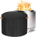 Fire Pit Cover for Solo Stove Ranger 18 Inch，Firepit Covers Round Outdoo,600 Anti UV& Waterproof Smokeless Fire Pit Cover,for Gas/Table/Bowl Fire pits (Ranger- 18”D x 15”H)