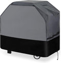 Heavy Duty Grill Cover 56 Inch, 600D Oxford Water Resistant UV & Fade Resistant BBQ Cover for Weber Char-Broil Dyna Glo Nexgrill Charcoal Gas Grill (56”W x 25”D x 45”H, Gray/Black)