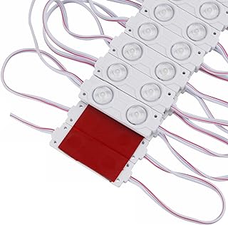 Green LED Modules 12V DC 1.2W Waterproof Decorative Light for Advertising Lightbox Letter Sign with Tape Adhesive Backside (100pcs Pack,Green)