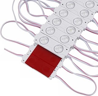 Blue LED Modules 12V DC 1.2W Waterproof Decorative Light for Advertising Lightbox Letter Signs with Tape Adhesive Backside (100pcs Pack,Blue)
