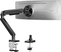 Heavy Duty Single Monitor Arm for Max 42 Inch Screens, Monitor Mount for Desk Supports 4.4-33 lbs, Height Adjustable Ultrawide Monitors Stand with C-Clamp & Grommet Base, VESA Mount 70/100