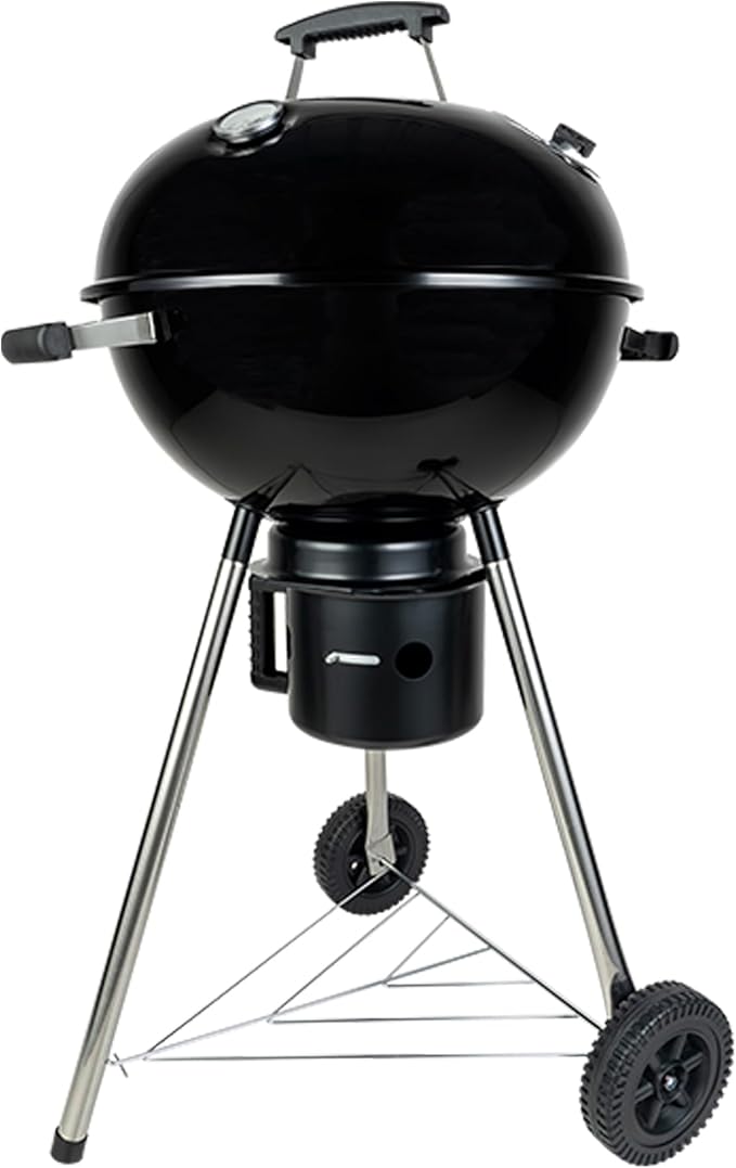 18-Inch Kettle Charcoal Grill with Lid & Wheels,Easy-to-Use BBQ Grill for Backyard, Patio & Beginners Outdoor Charcoal Grills for Family Cooking With Windproof Ash Can