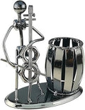 Music Iron Man Art Steel Pen Container Holder Pencil Cup Pot Secretary Desktop Music Decoration Toy Gift (C162 Cello)