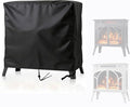 Electric Fireplaces Cover for Electactic, 24 inch Waterproof Free-Standing Infrared Fireplace Stove Cover with Drawstring-25"D x 11"W x 24"H