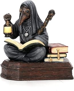 Veronese Design 5 1/8" Mortician Apothecarius Steampunk Plague Doctor Resin Sculpture Handpainted Figurine