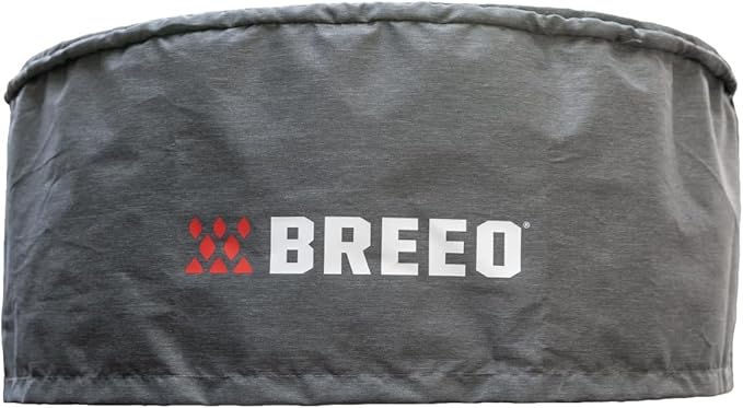 Breeo X Series Fire Pit Cover for 24 (27.5") - Round Fire Pit Cover - Marine Grade Water-Resistant Cover w/ anti-sag support - Durable Fire Pit Shelter