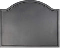 Minuteman International Plain Design Cast Iron Fireback, Large,CFB-09,Black