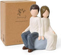 Brother and Sister Figurines, Gifts for Sister from Brother, Gift for Brothers from Sisters to Celebrate Unbreakable Bonds