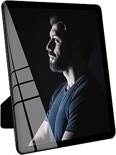 Bluesun 8x10 Picture Frame Black Standing can be Vertical and Horizontal - Real Glass Frames, Cool 8×10 Photo Frame, Wall Frames Gifts for Men Boyfriend Dad Boss and Loved Ones(8x10, Black)
