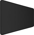 Mouse Pad Gaming, Extra Large Mousepad with Stitched Edges, Premium Microfiber Cloth Surface, Waterproof Non-Slip Base Keyboard Big Desk Mat for Home Office Gaming, 31.5 x 11.8 in, Black