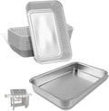 93305 Grease Catch Pan for Weber Genesis II & Spirit Grill Drip Pan with 10 Pack 6415 Foil Grease Tray Liners for Weber Genesis II e-310/315/330/335 & Spirit e-210/220/310/320/330#83156