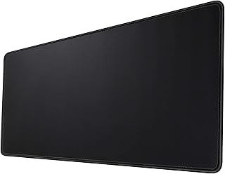 Gaming Mouse Mat/Mouse Pad 23.6x11.8x0.12Inch | XXL Mouse pad | Table mat/Large Size | Improved Precision and Speed | Rubber Base for Stable Grip on Smooth Surfaces Non-Slip (60x30Black004)