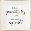 Gifts For Mom From Son,Ceramic Ring Dish Trinket Tray I Will Always Be Your Little Boy,I Love You,Your Son.Appreciate Mother Gifts for Mother's DAY Birthday Christmas Thanksgiving Valentine’s Day