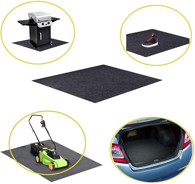Brinman Under Grill Mat,Premium Grill Mat for Deck, Under Grill Floor Mats to Protect Deck,BBQ Mat for Under BBQ, Absorbent Oil Pad Protector for Decks and Patios,Waterproof, Reusable,(36x30 Inches)…