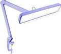 Neatfi XL 2,500 Lumens 30W LED Task Lamp for Manicure Table, Crafts, Workbench, Office – 22” Wide Shade Desk Light | Eye-Caring 6500K | 4-Level Brightness (Lavender, Non-CCT with Clamp)