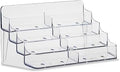 SOURCE ONE 8 Pocket Desktop Clear Acrylic Business Card Holder