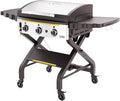 HALO Elite3B Outdoor Griddle | 3 Burner, 6 Cooking Zones | Large Surface with Warming Rack | 564 sq. in. (28.19″ x 20″) Wind-Proof Cooking Surface | Propane and Natural Gas Grill | HZ-1002-XNA