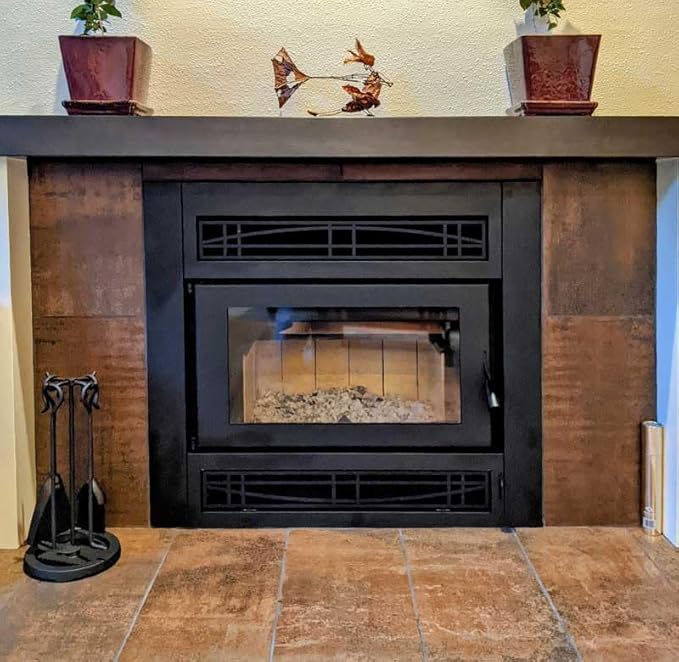 Pilgrim Home and Hearth 18019 Compact Fireplace Tool Set, 18" H/13 lb., Matte Black