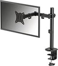 Fellowes Everyday Adjustable Single Monitor Arm – Supports Screens up to 32" Weighing 19.84 lbs, Tilt, Swivel, Rotate, VESA 75/100, Clamp or Grommet Mount, Cable Management