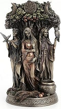 Veronese Design Danu Irish Triple Goddess of the Tuatha De Danann Statue - Cold Cast Resin, Bronze Finish
