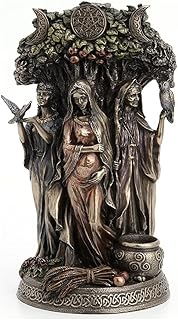 Veronese Design Danu Irish Triple Goddess of the Tuatha De Danann Statue - Cold Cast Resin, Bronze Finish