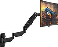 Monitor Wall Mount for 17''-32''-inch Screens - 30.28'' Extra Long Single Wall Mount Monitor Arm, Full Motion VESA Wall Bracket,75/100mm, Hold up to 19.8lbs, Black
