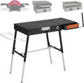 Portable Griddle Stand Compatible with Blackstone 17" or 22" Griddles - Folding Grill Table with Magnetic Tool Rack, Paper Towel Holder, Bottle Opener & Hooks for Outdoor Camping