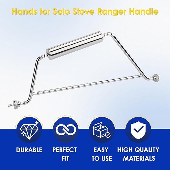 EAORBD Ranger Fire Pit Handle for Solo Stove Ranger 2.0-15 Inch Smokeless Portable Fire Pit- Stainless Steel