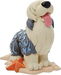 Enesco Disney Traditions Collection by Jim Shore The Little Mermaid Max The Dog Miniature Figurine- Resin Hand Crafted Painted Collectible Disney Mini Figurines Decorative Home Decor Statue, 3.5 Inch