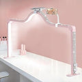 Upgraded Nail Tech Lamp with Dual Phone Holder, 34 in Foldable Large Nail Light for Desk, 3 Modes 3000K-6000K LED Manicure Lamp, Half Moon Light for Lash Eyelash Extension, Tattoo, Eyebrows