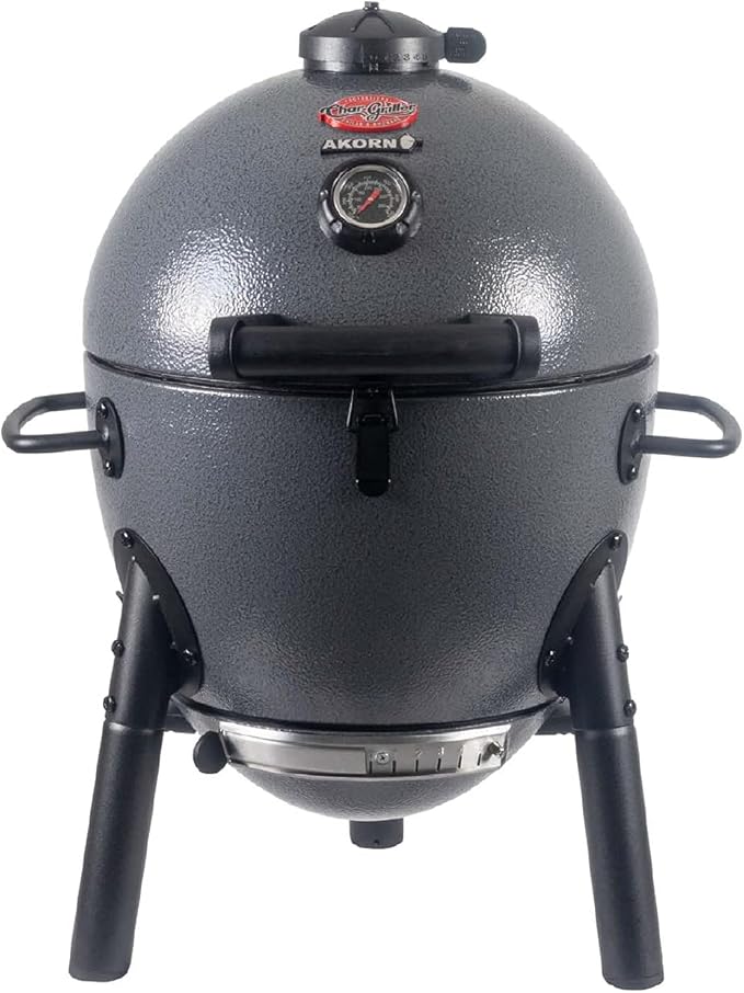 Char-Griller E86714 AKORN Jr. Kamado and Char-Griller 6211 Smokin' Stone Jr