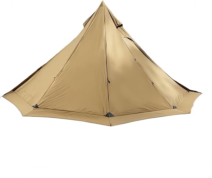 Hot Tent with Stove Jack – 4 Season Waterproof & Windproof Shelter for 1–4 People, Lightweight for Camping, Hiking, Hunting & Fishing