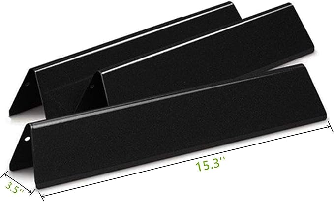 Hongso 15.3 Inch 7635 Flavorizer Bars for Weber Spirit E210 and Spirit 200 Series E210 S210 E215 E220 S220 Models, Replacement Parts for GS4 Spirit II E 210 220 Gas Grills with Front-Mounted Control