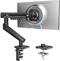 HUANUO FlowLift™ Pro Monitor Arm for 13–32" Screens, MechaSpring Monitor Mount, Fully-Adjustable Monitor Stand with Tilt/Swivel/Rotation, Tool-Free VESA Mount, C-Clamp/Grommet Base, Max Load 19.8 lbs