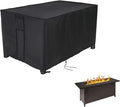 Rectangular Fire Pit Cover for Best Choice Products 57 inch Propane Gas Fire Pit Table,Outdoor Waterproof Firepit Table Cover - 57 X 22 X 25 Inch