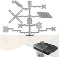 Pholiten Steel Bracket Plate Reinforcement for Glass Desk, Fits Most Monitor Stand Grommet C Clamp Installation Hole
