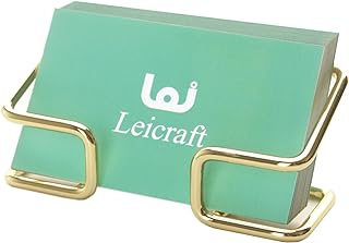 Business Card Holder for Desk, Cute Metal Card Organizers and Office Desk Accessories for Men and Women (Golden)