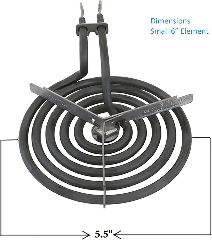 KITCHEN BASICS 101 WB30M1 WB30M2 Replacement Range Stove Top Surface Element Burner Kit for GE and Hotpoint, 4 Pack Includes 2 WB30M1 (6") and 2 WB30M2 (8"), 2912, 340523, 243867, WB30M0001
