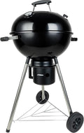 Charcoal Grills 18 inches Kettle Grill with Lid&Large Ash Collector,Outdoor Barbecue Grill for Camping/Garden/Party/Poolside