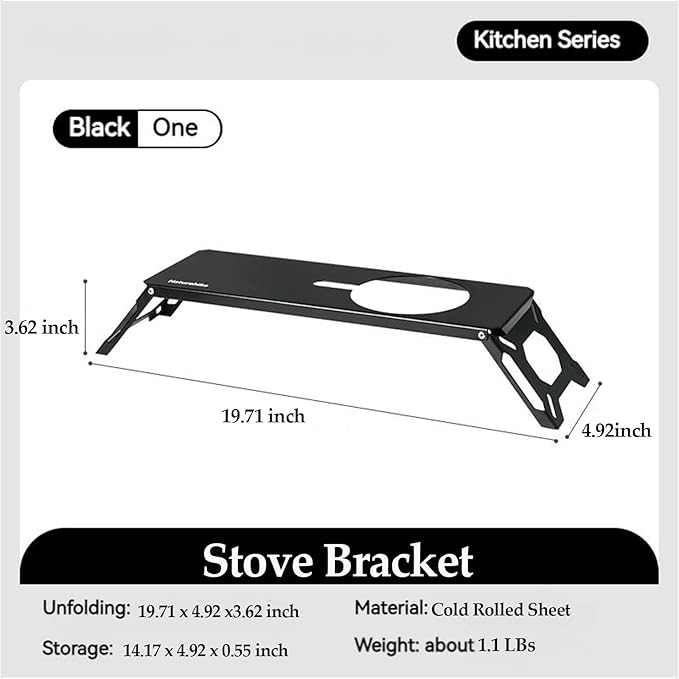 Naturehike Portable Camping Stove Stand Accessories, Matched with 1 Burner Gas Camp Stove for Outdoor Hiking Backpacking