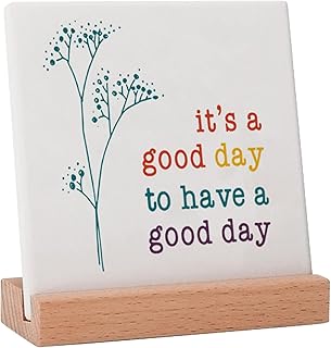 Positive Decor for Home Office, Motivational Gifts for Women, It's a Good Day Sign Inspirational Desk Art Decor, Emotion cheerful Support Mindset Good Vibes Decoration